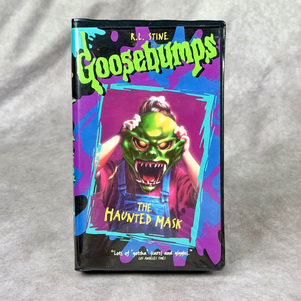 Goosebumps The Haunted Mask VHS 1995 R.L. Stine Fox Video Clamshell Hi-Fi 90's